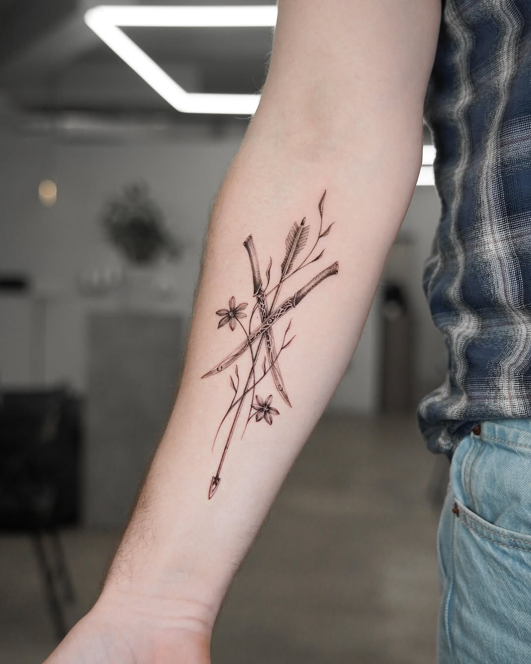Flower, Lettering