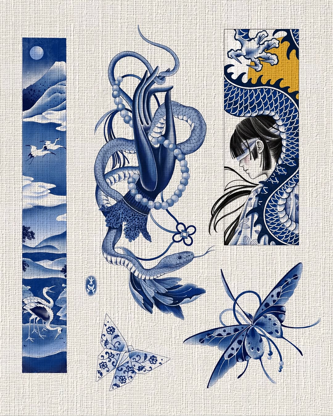 青花瓷刺青 ✺ 楊棋Chi ✺
