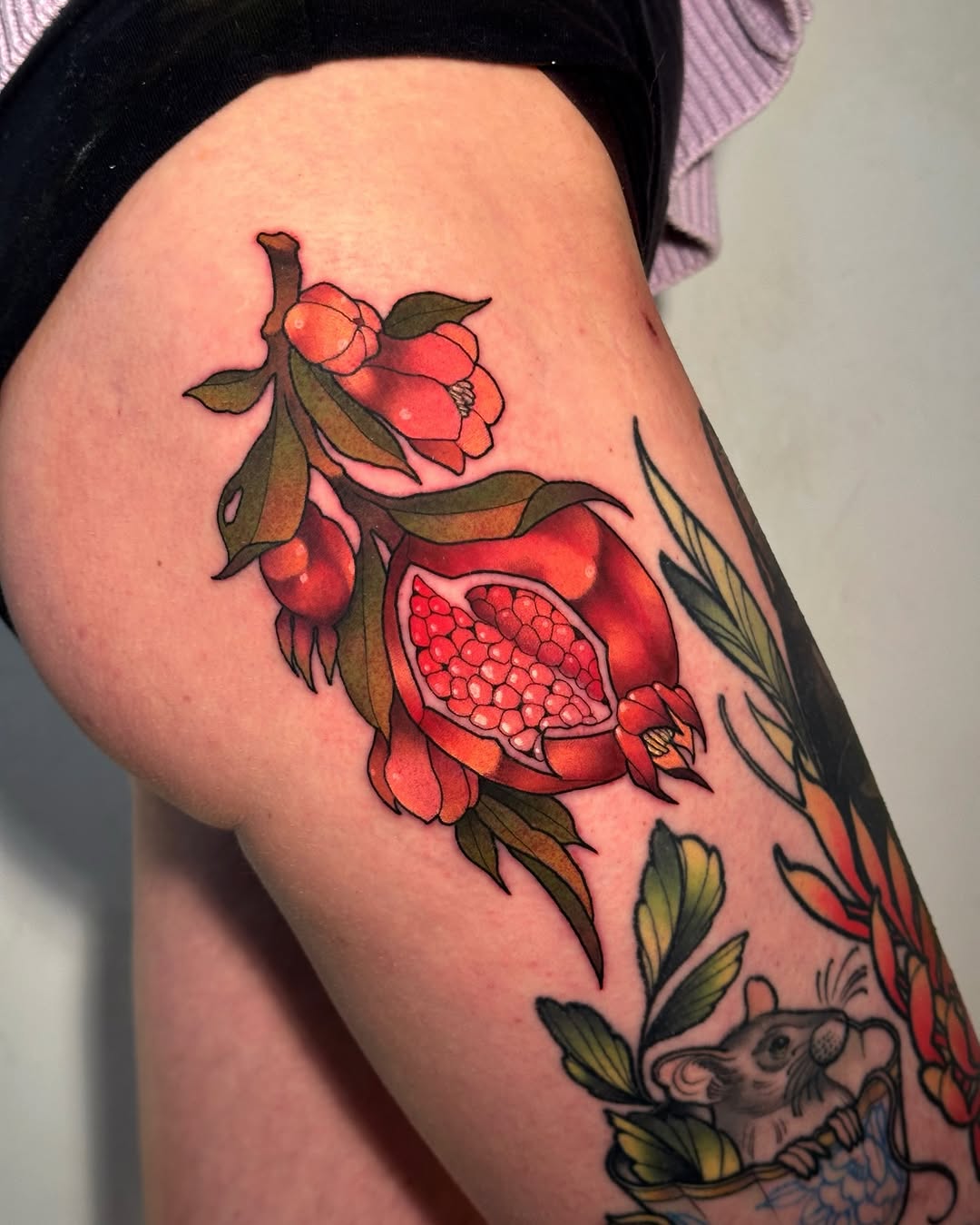 Flower, Rose, 석류, 과일, 딸기