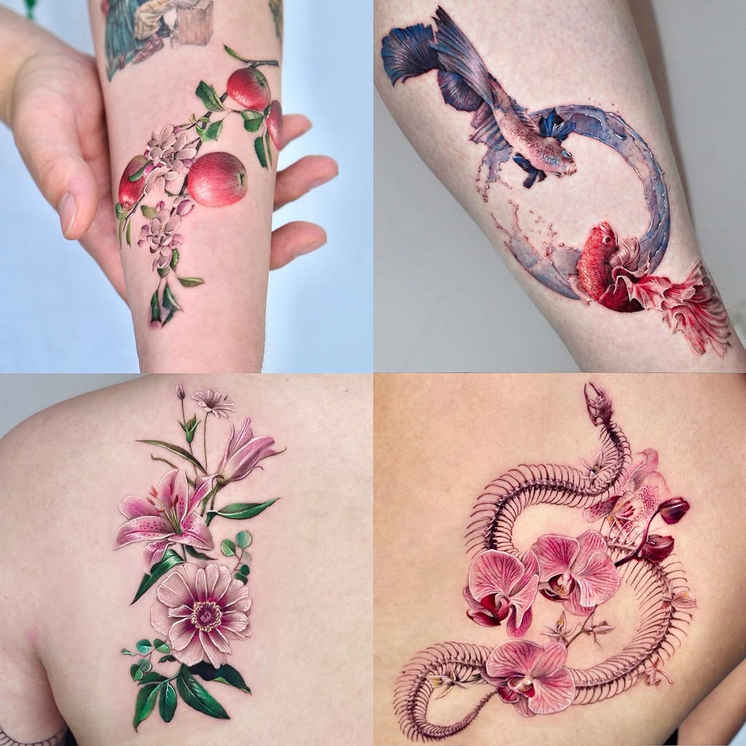 Flower, 백합, 난초