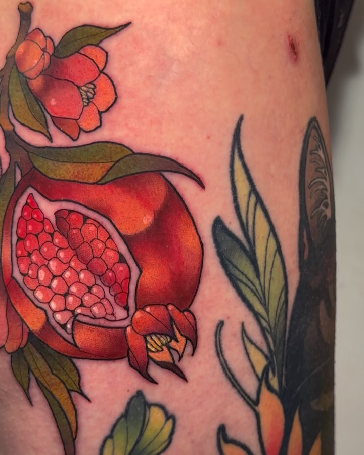 Flower, Rose, 석류, 과일, 딸기