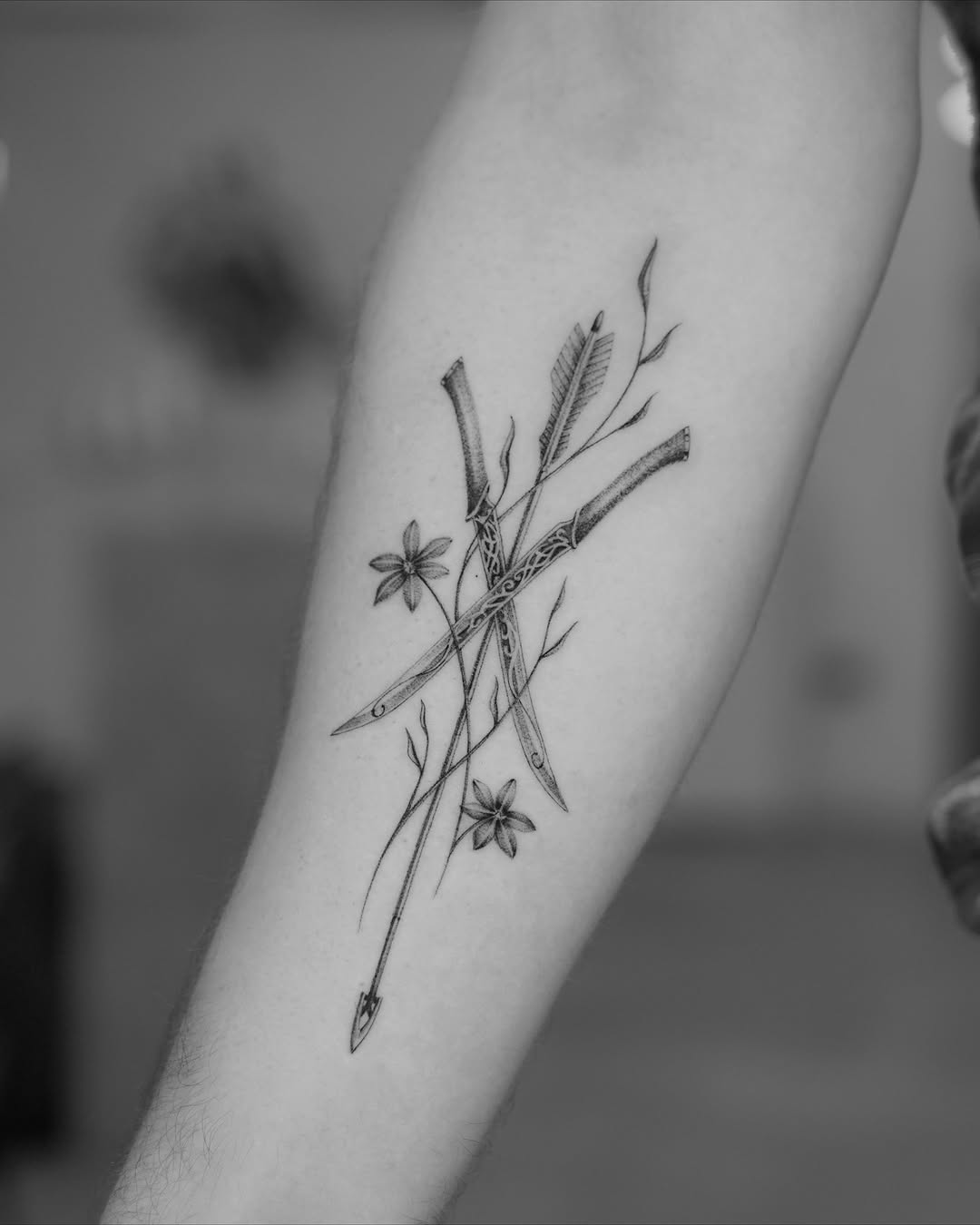 Flower, Lettering
