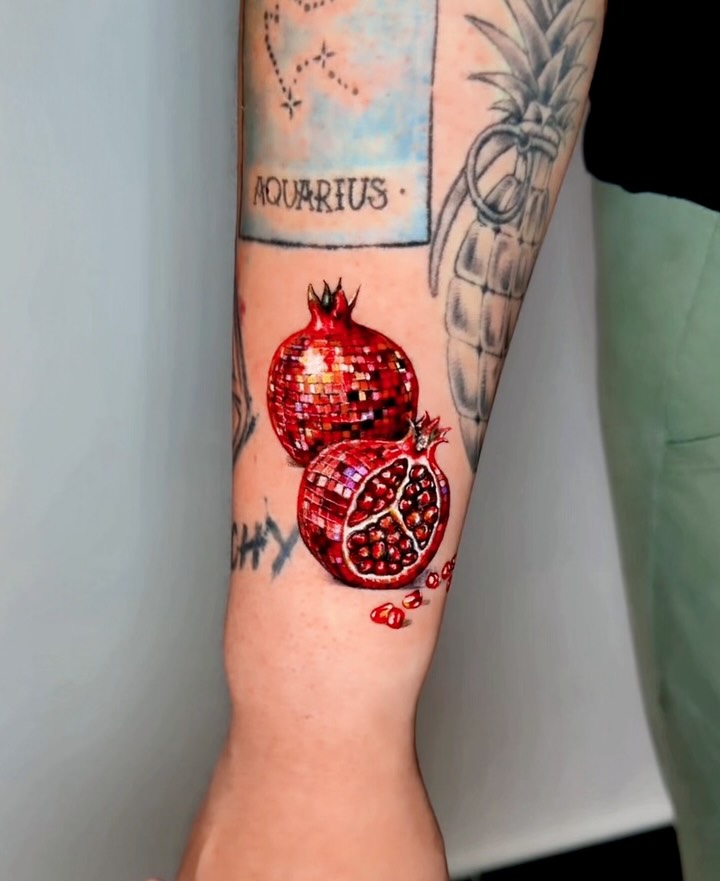 Flower, Rose, 석류, 과일, 딸기