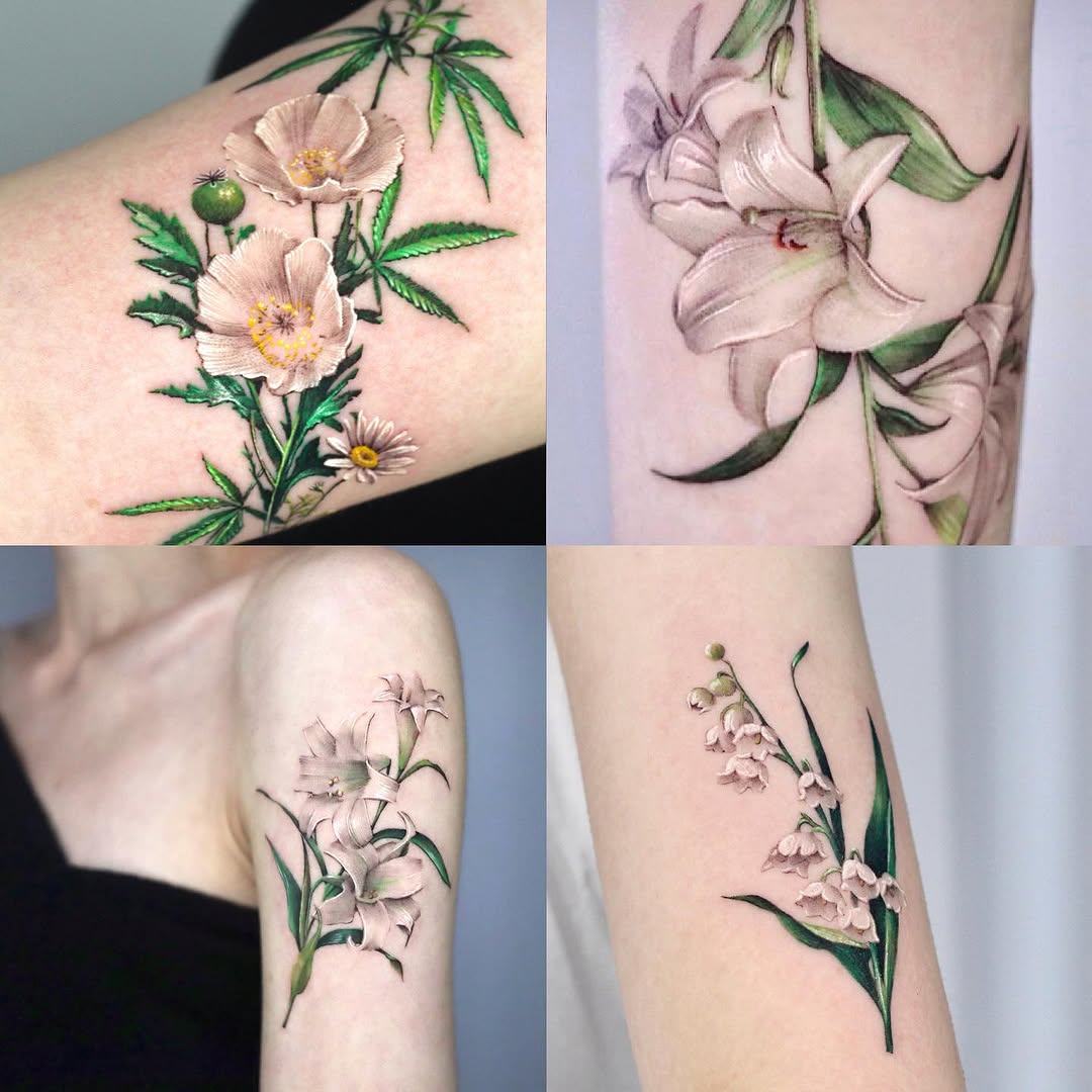 Flower, 백합, 난초