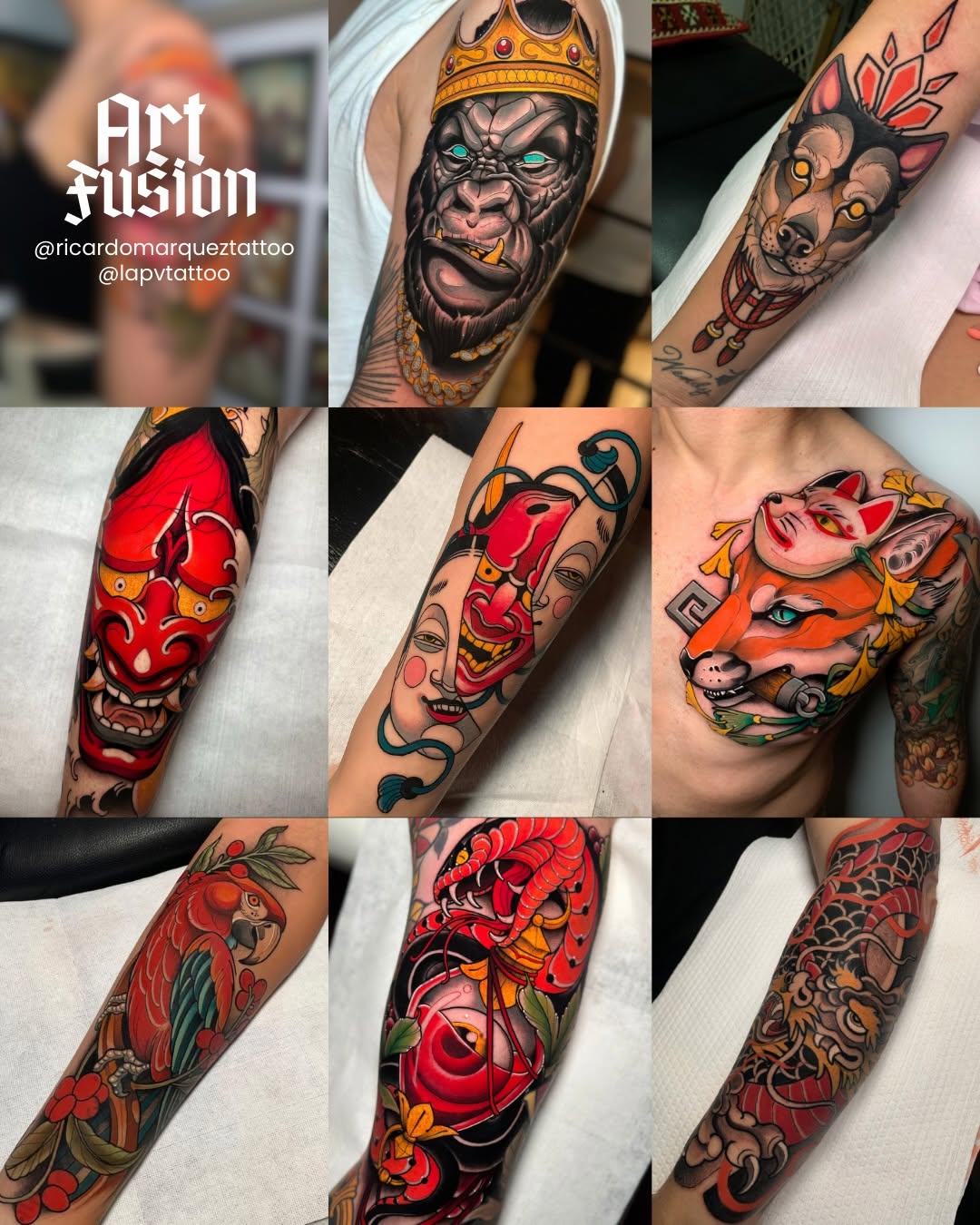 LAPV TATTOO • NEOTRADITIONAL • NEOJAPO •